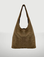 Load image into Gallery viewer, Suede Leather Hobo Bag
