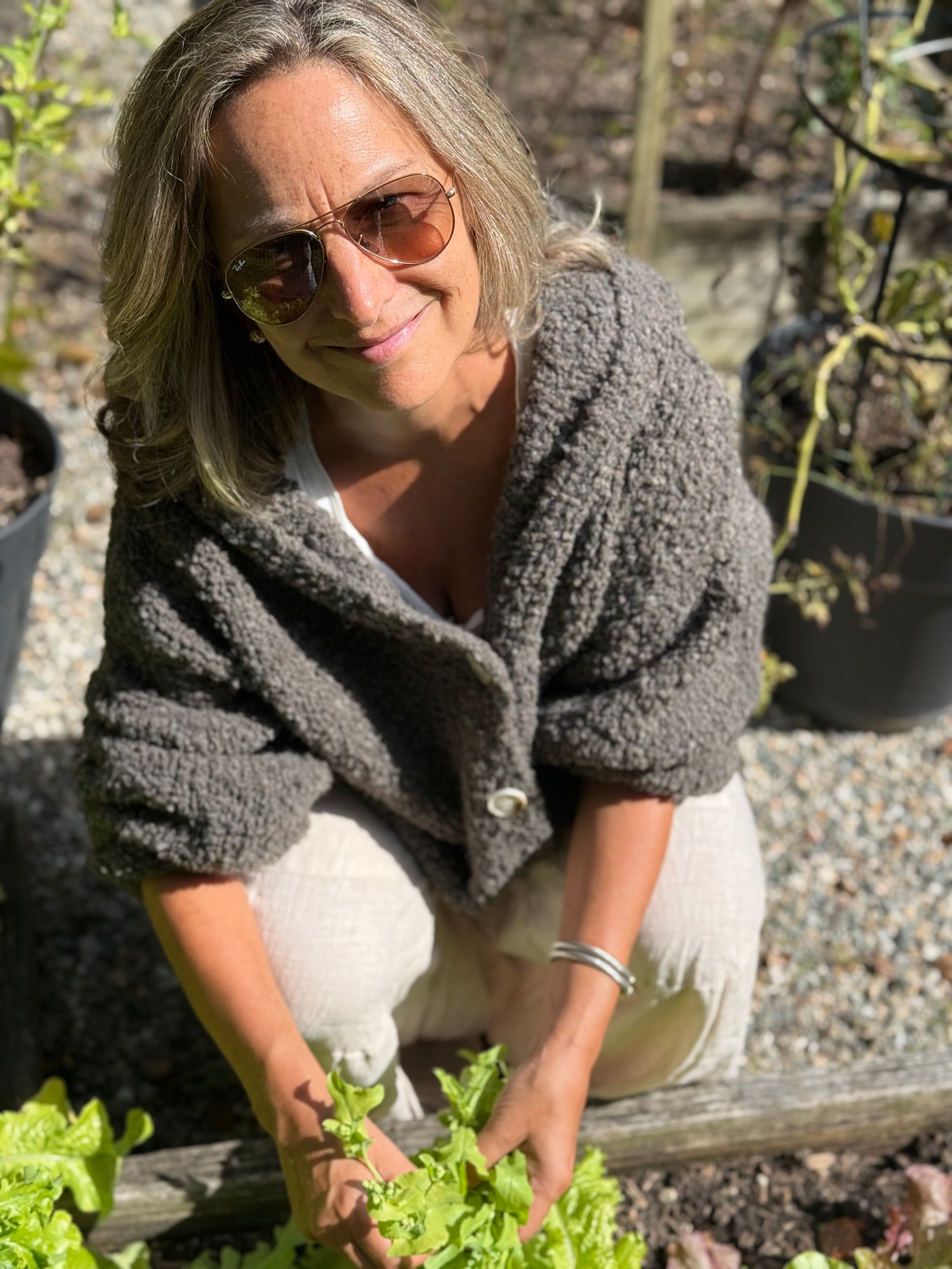 Boucle Hooded Cardigan