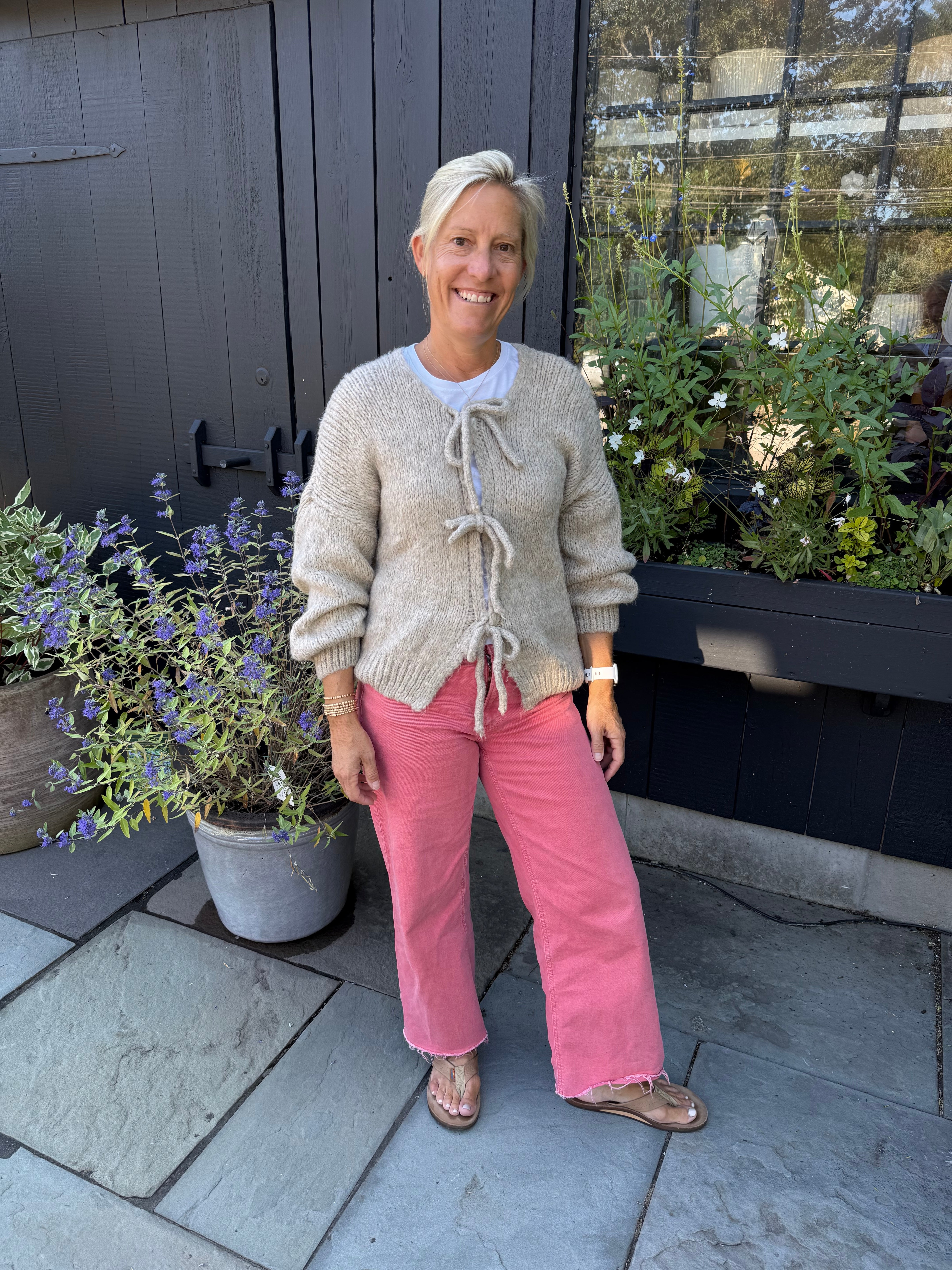 Tie knot cardigan