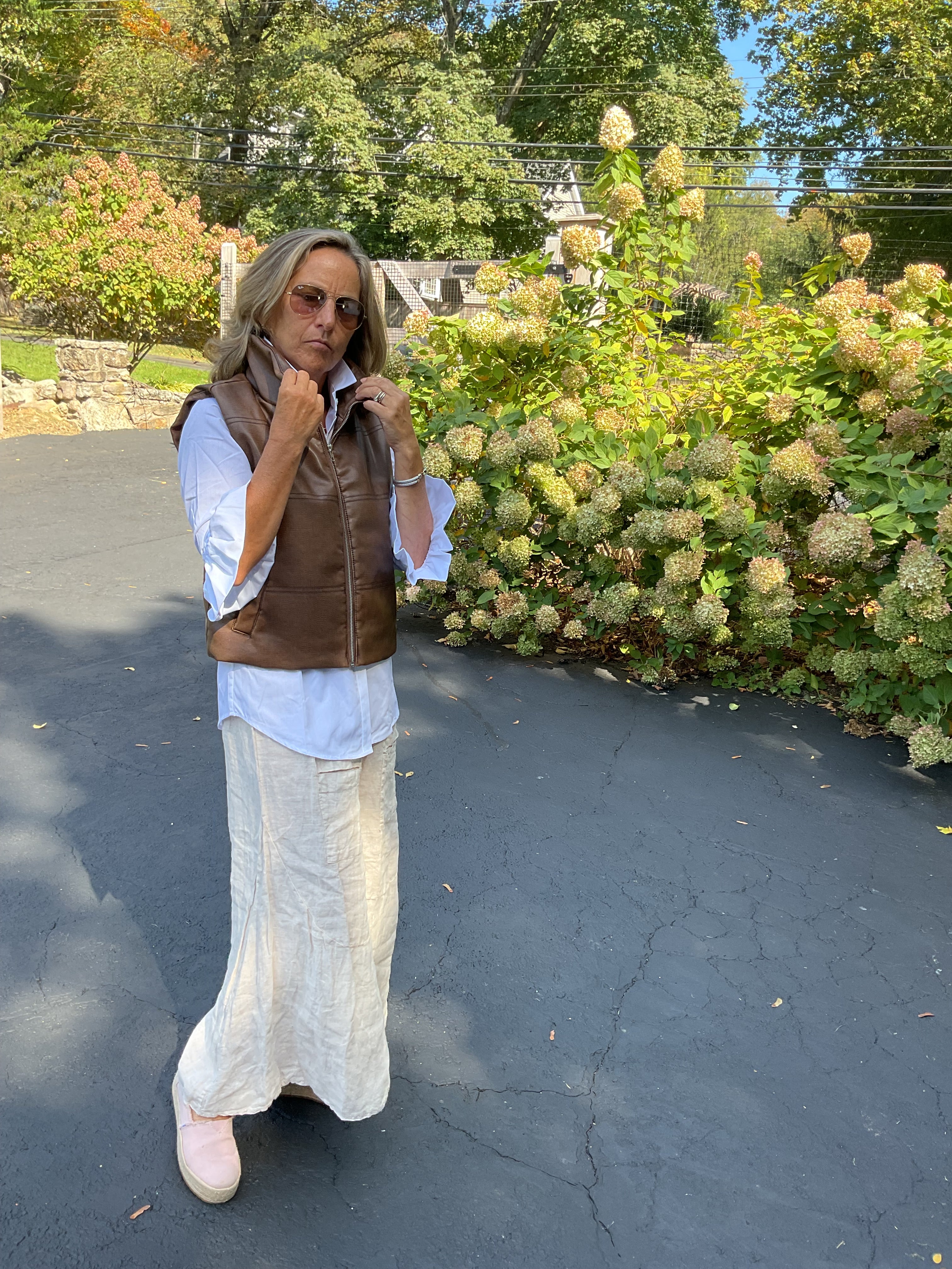 Faux Leather Vest