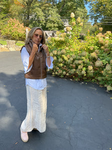 Faux Leather Vest