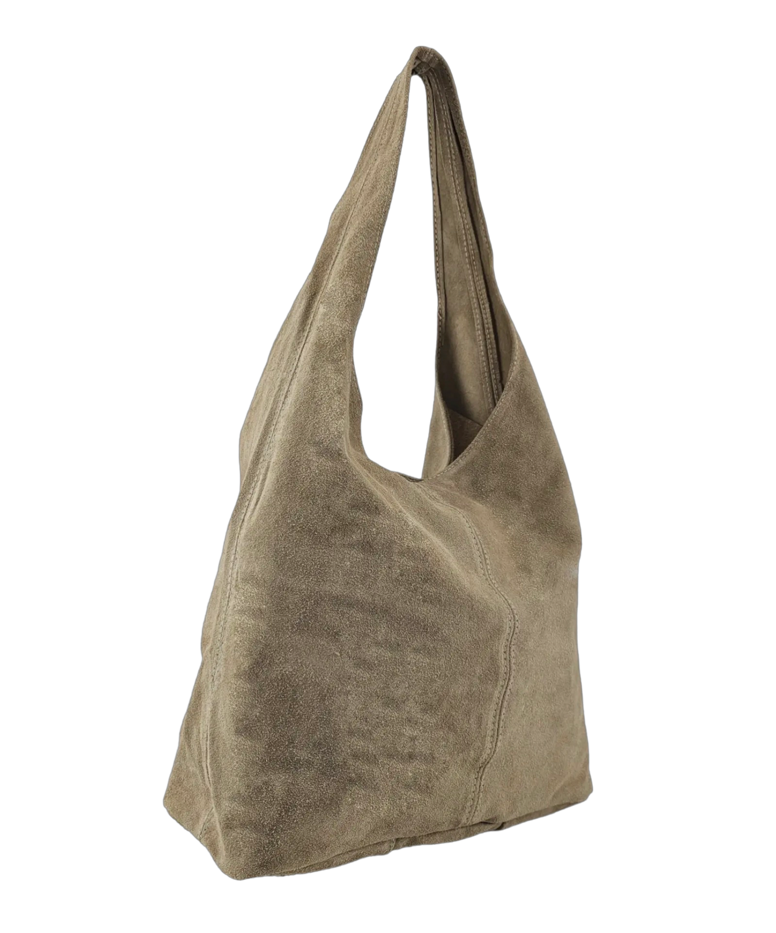 Suede Leather Hobo Bag