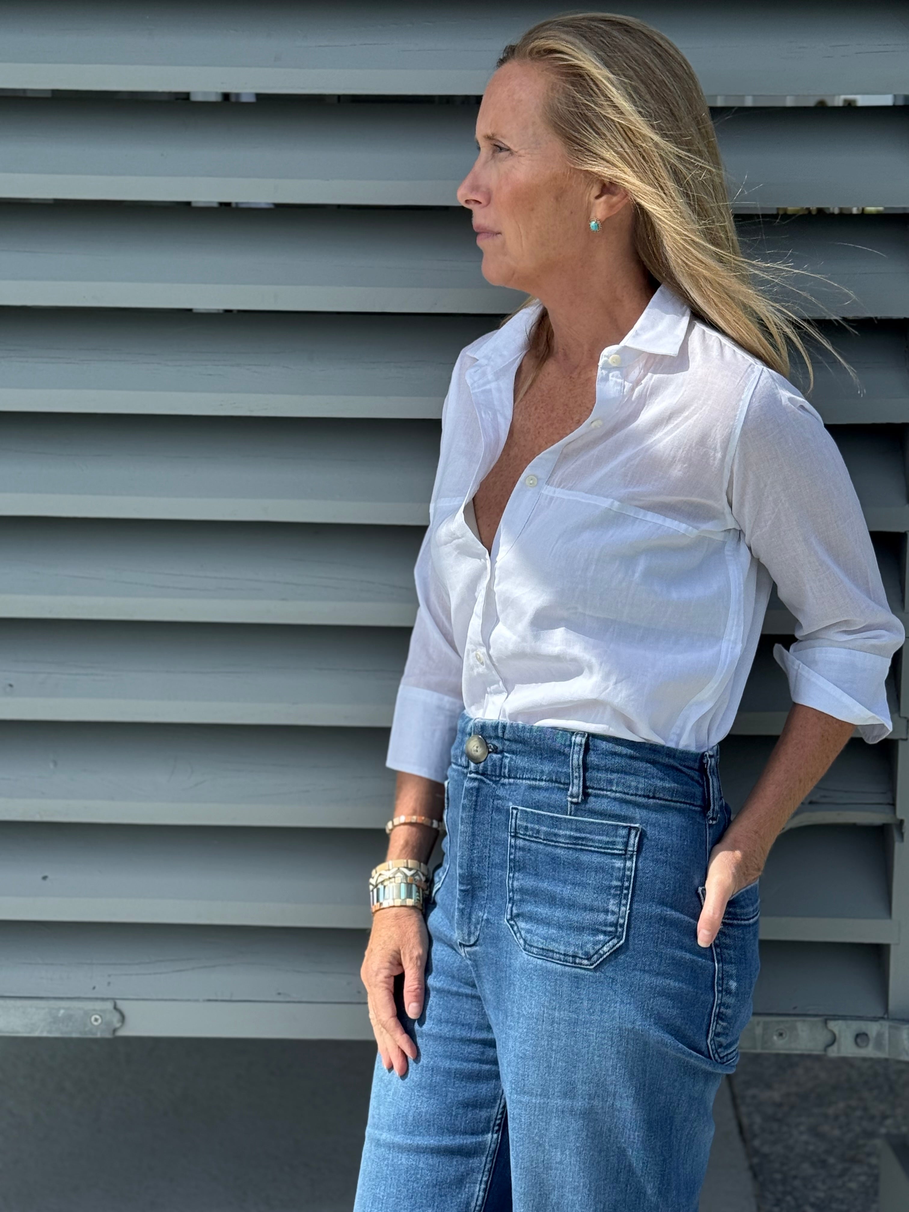 Sleek Cotton Voile Top