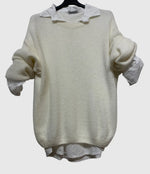 Load image into Gallery viewer, Wool Summer sweater with integrated shirt
