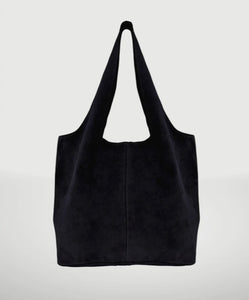 Suede Leather Hobo Bag