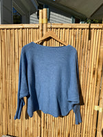 Load image into Gallery viewer, Bat Sleeve Sweater with scoop neck
