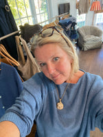 Load image into Gallery viewer, Bat Sleeve Sweater with scoop neck
