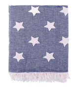Load image into Gallery viewer, NAVY Star Fleece Lined Blanket
