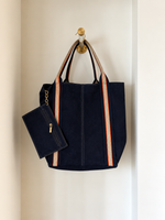Load image into Gallery viewer, Suede Leather Tote Bag
