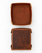 Load image into Gallery viewer, Tuzech Leather Catchall Change Keys Coins Jewels Box Tray Big Storage Handmade best for gift
