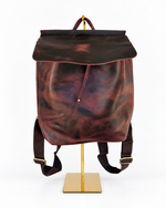 Load image into Gallery viewer, Buff Leather Laptop Backpack | Minimal Vintage Work Bag
