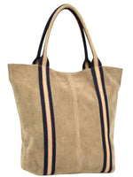 Load image into Gallery viewer, Suede Leather Tote Bag
