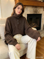 Load image into Gallery viewer, Chunky Henley Sweater
