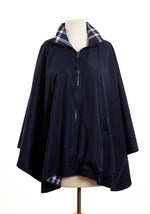 Load image into Gallery viewer, Navy&amp;Navy Plaid Water-Repellent, Zippered SPORTYRAP
