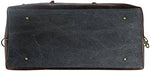 Load image into Gallery viewer, 21'' inch Oversized Canvas Genuine Leather Travel bag
