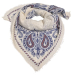 Load image into Gallery viewer, Cashmere Bandana Paisley-cs Big in Champagne
