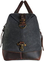 Load image into Gallery viewer, 21'' inch Oversized Canvas Genuine Leather Travel bag
