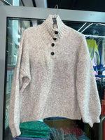 Load image into Gallery viewer, Chunky Henley Sweater
