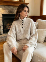 Load image into Gallery viewer, Chunky Henley Sweater

