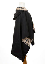 Load image into Gallery viewer, Black &amp; Plaid Water-repellent, Reversible RAINRAP
