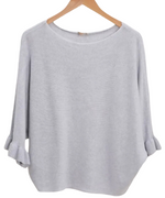 Load image into Gallery viewer, Ruffle Sleeve- Scoopneck  Sweater
