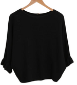 Load image into Gallery viewer, Ruffle Sleeve- Scoopneck  Sweater
