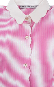 Pique All Day Pinstripe Blouse