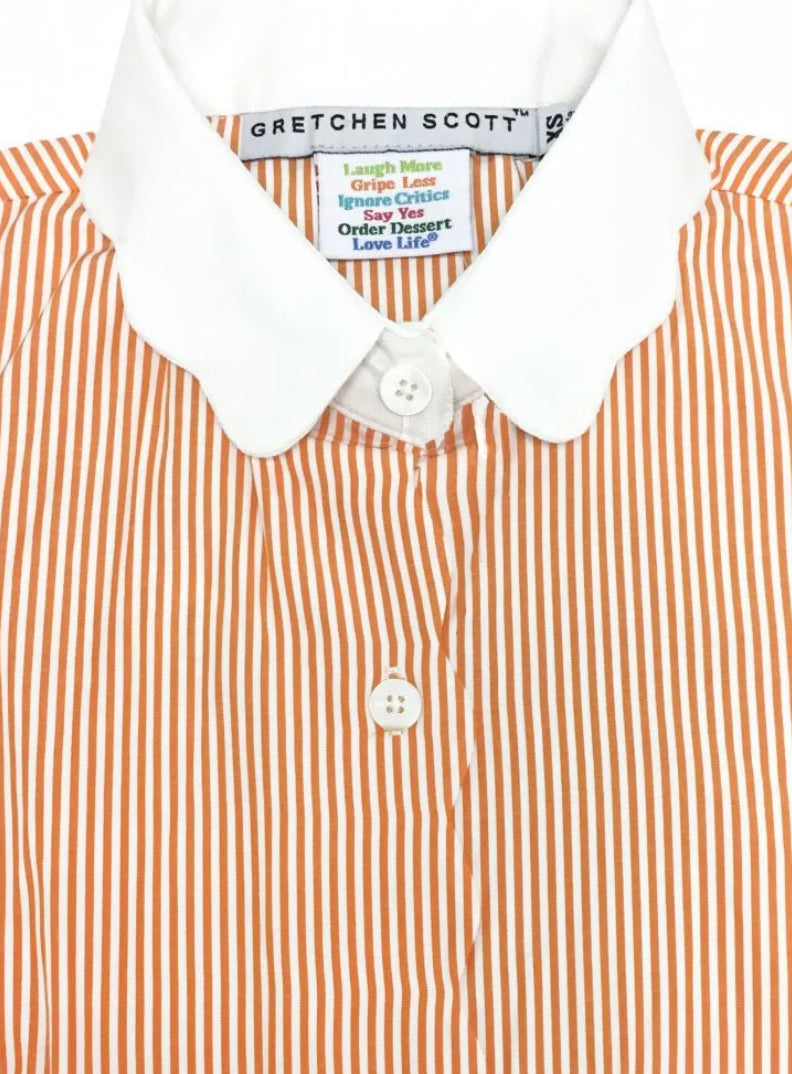 Pique All Day Pinstripe Blouse