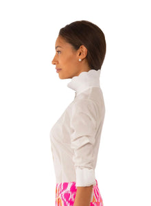 Pique All Day Pinstripe Blouse